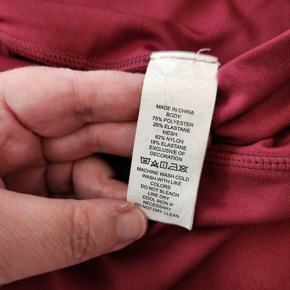 Kate‎ Spade Size Small Red Mesh Leggings Athleisure Wear - Picture 11 of 11